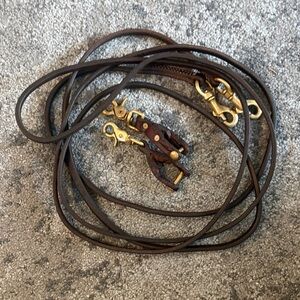 Berlin Leather Draw Reins made in USA